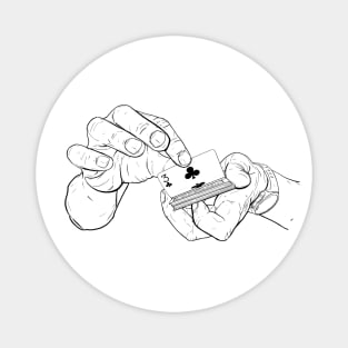 The Three of Clubs Magnet